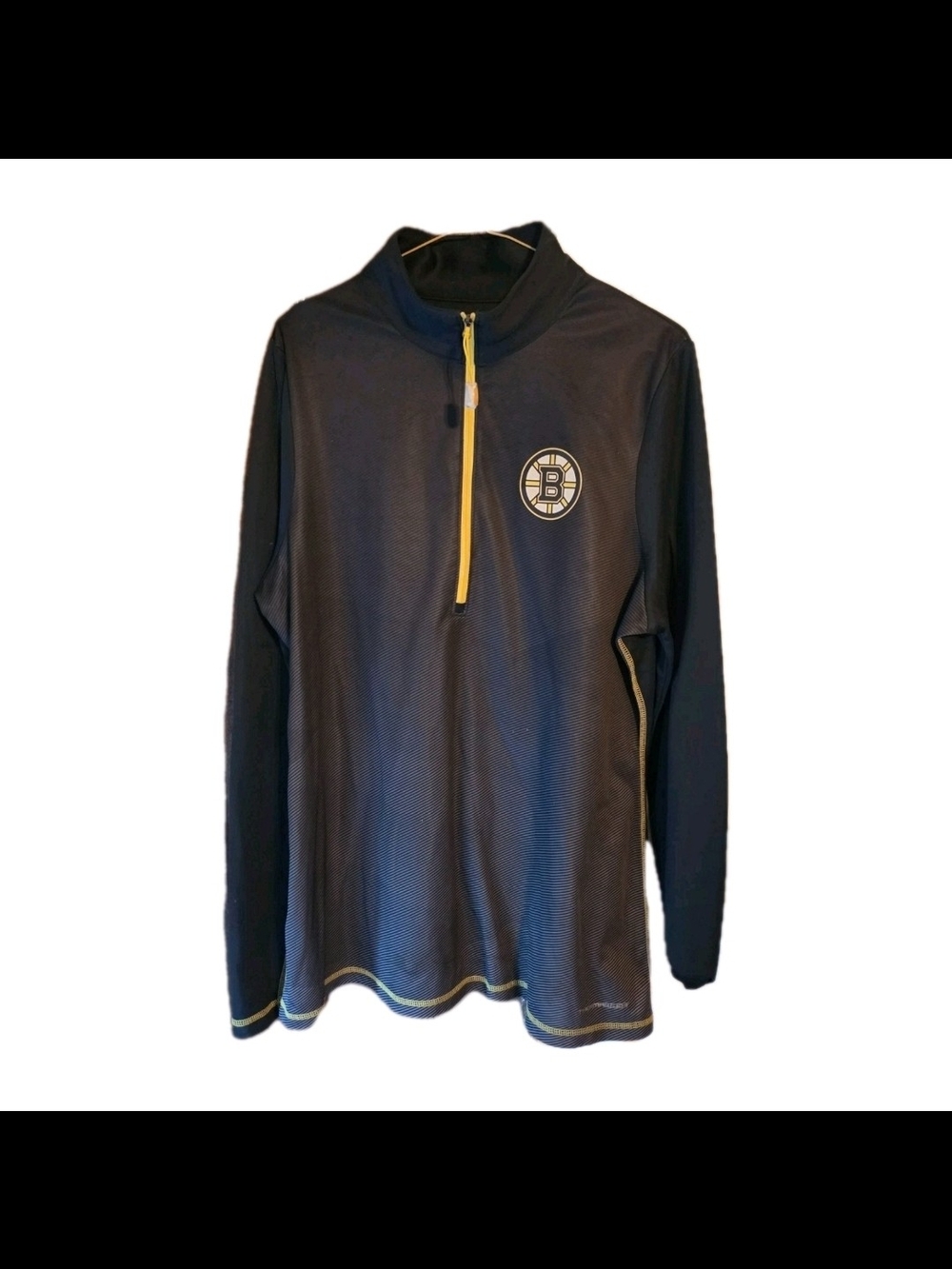 Boston Bruins Majestic Therma Base 1/4 Zip Pullover Men's XXL NWOT NHL